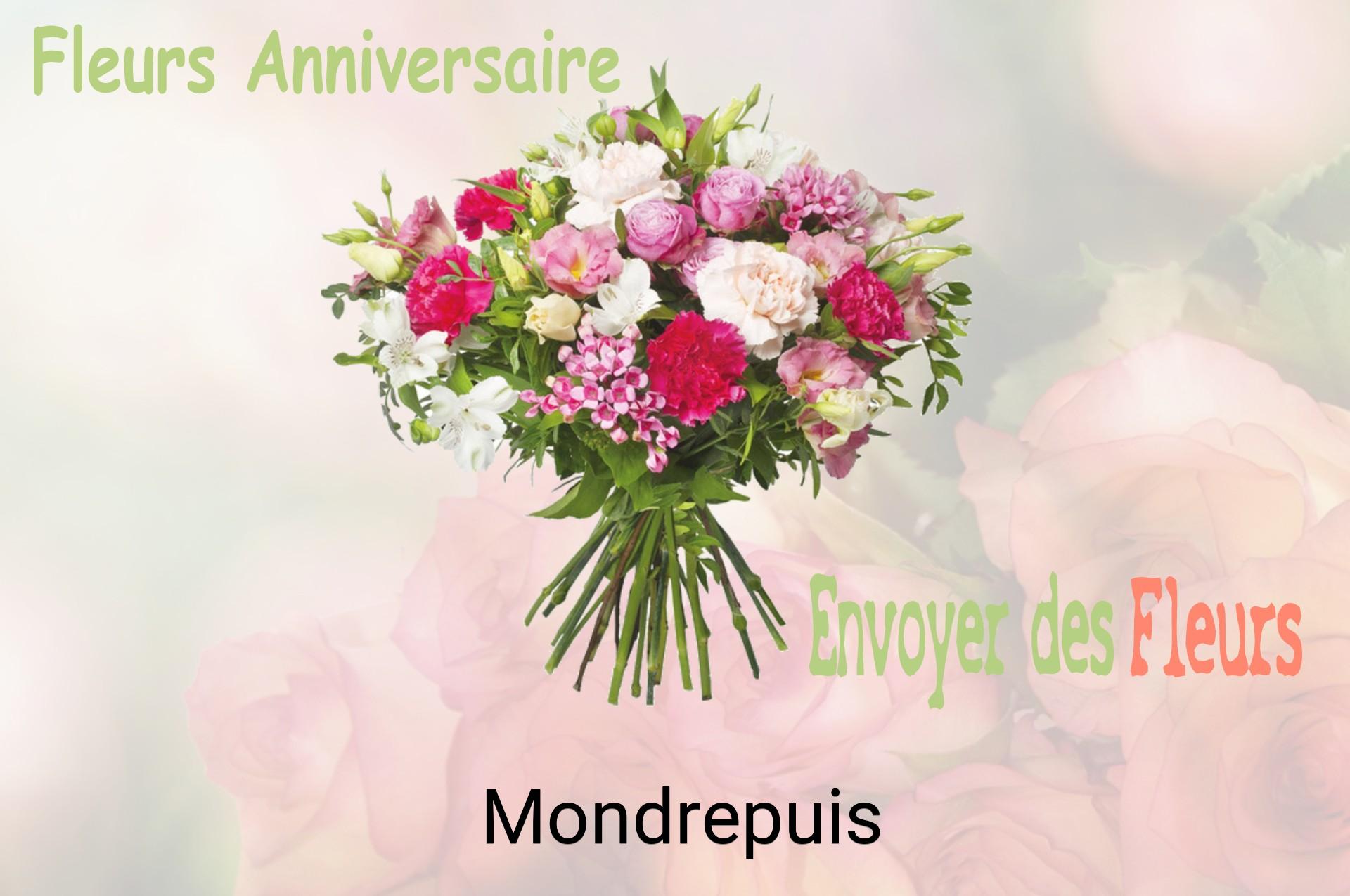 Bouquet de fleurs d’anniversaire livré à Mondrepuis